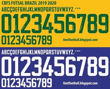 Font Vector Brazil Brasil Futsal Penalty 2019 2020 kit