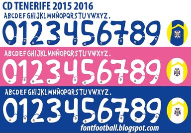 Font Vector CD Tenerife 2015 2016 kit