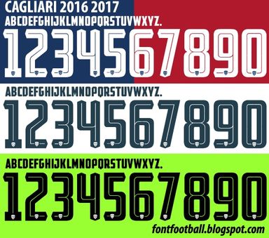 Font Vector Cagliari 2016 2017 kit