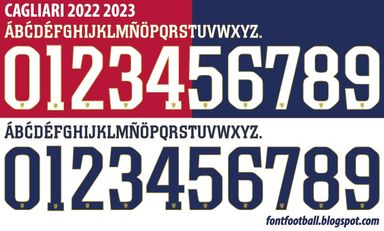 Font Vector Cagliari 2022 2023 kit
