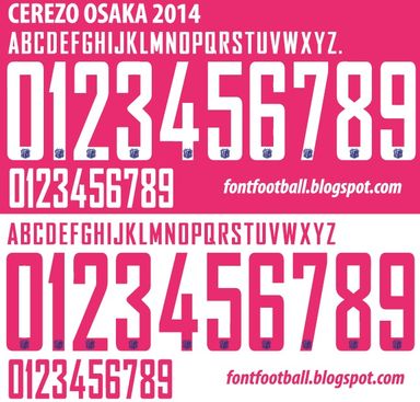 Font Vector Cerezo Osaka 2014 kit