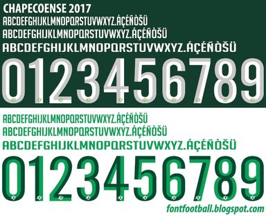 Font Vector Chapecoense 2017 kit
