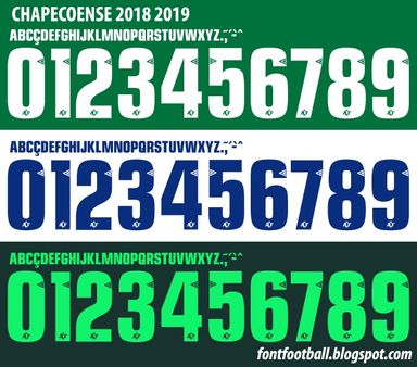 Font Vector Chapecoense 2018 2019 kit
