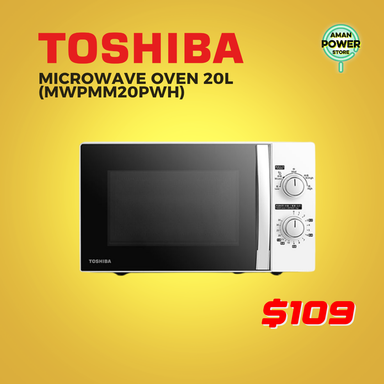 TOSHIBA MICROWAVE OVEN 20L (MWPMM20PWH)