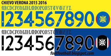 Font Vector Chievo Verona 2015 2016 kit