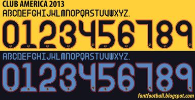 Font Vector Club América 2013 kit