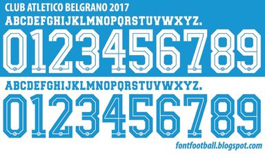 Font Vector Club Atletico Belgrano 2017 kit