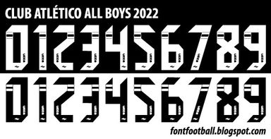 Font Vector Club Atlético All Boys 2022 kit