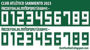 Font Vector Club Atlético Sarmiento 2023 kit