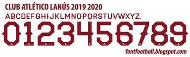 Font Vector Club Atlético Lanús 2019 2020 kit