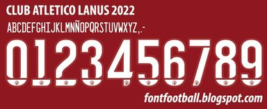 Font Vector Club Atlético Lanús 2022 kit