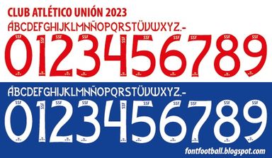 Font Vector Club Atlético Unión 2023 kit