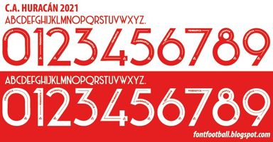 Font Vector Club Atlético Huracán 2022 kit
