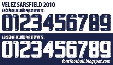 Font Vector Club Atlético Vélez Sársfield 2010 kit