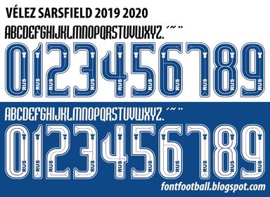 Font Vector Club Atlético Vélez Sársfield 2019 2020 kit