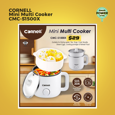 CORNELL MINI MULTI COOKER CMC-S1500X