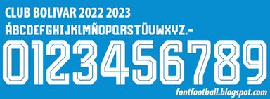 Font Vector Club Bolivar 2022 2023 kit