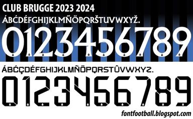 Font Vector Club Brugge 2023 2024 kit