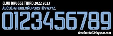 Font Vector Club Brugge Third 2022 2023 kit