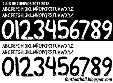 Font Vector Club De Cuervos 2017 2018 kit
