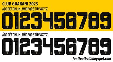 Font Vector Club Guarani 2023 kit