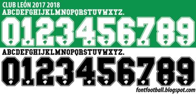Font Vector Club León 2017 2018 kit