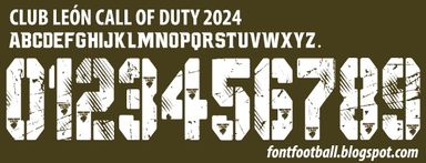 Font Vector Club León Call of Duty 2024 kit