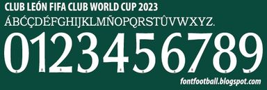 Font Vector Club León Fifa Club World Cup 2023 kit