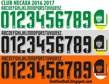 Font Vector Club Necaxa 2016 2017 kit
