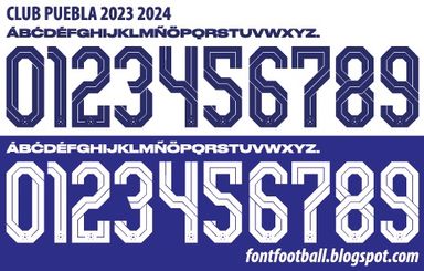 Font Vector Club Puebla 2023 2024 kit