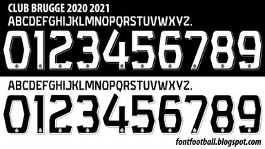 Font Vector Club Brugge 2020 2021 kit