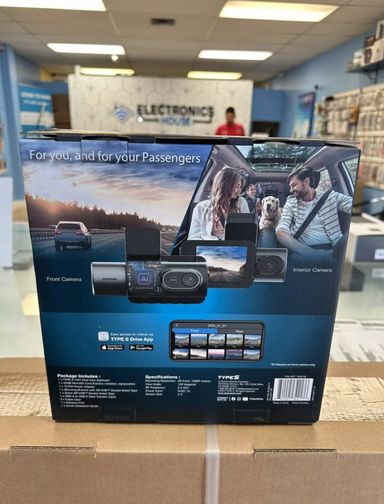 TYPE S T401 4K Dual View Dashcam with AI-Powered Driver Assistance