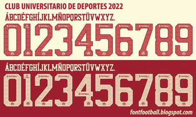 Font Vector Club Universitario de Deportes 2022 kit
