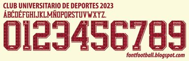 Font Vector Club Universitario de Deportes 2023 kit