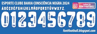 Font Vector Clube Bahia Consciência Negra 2024 kit