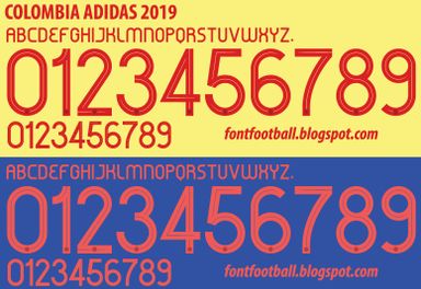 Font Vector Colombia 2019 kit