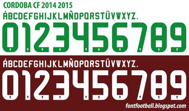 Font Vector Cordoba 2014 2015 kit