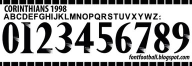 Font Vector Corinthians FC 1998 kit