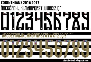Font Vector Corinthians FC 2016 2017 kit