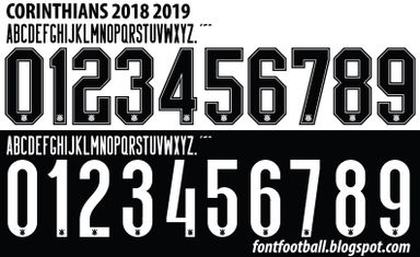 Font Vector Corinthians FC 2018 2019 kit