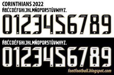 Font Vector Corinthians FC 2022 kit