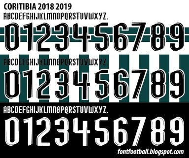 Font Vector Coritibia FC 2018 2019 kit