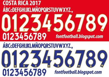 Font Vector Costa Rica 2017 kit