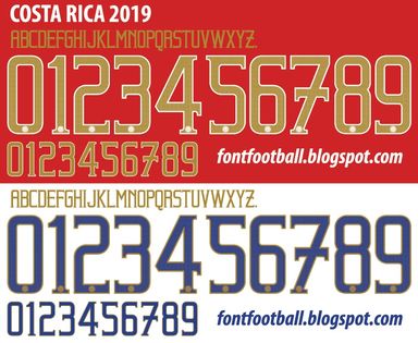 Font Vector Costa Rica 2019 kit