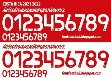 Font Vector Costa Rica 2021 2022 kit