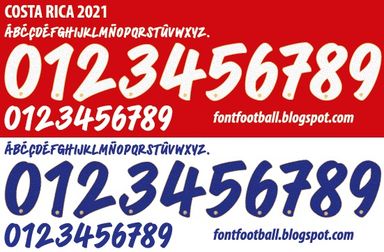 Font Vector Costa Rica 2021 kit