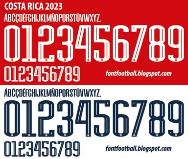 Font Vector Costa Rica 2023 kit