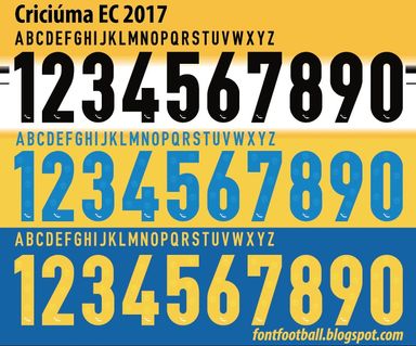 Font Vector Criciúma EC 2017 2018 kit