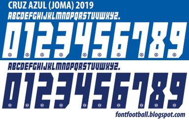 Font Vector Cruz Azul (Joma) 2019 kit