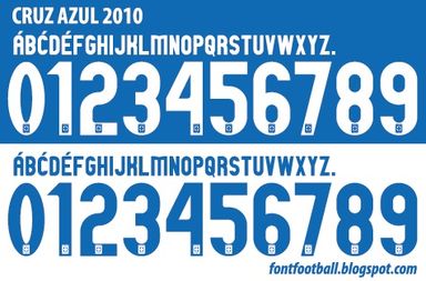 Font Vector Cruz Azul 2010 kit